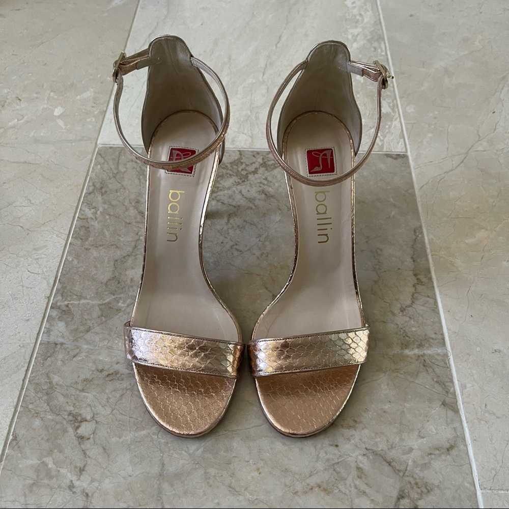 Ballin sandals in rose gold